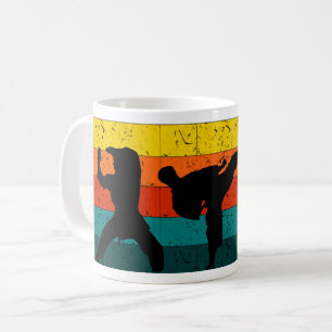 Mug Sunset Silhouette Maîtrise d'arts martiaux