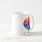 Mug Sunset Surfboard Paradise - (Devant droit)