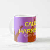 Mug Sunset Vibrant Moderne Tech Graduation (Devant gauche)