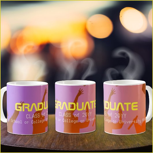 Mug Sunset Vibrant Moderne Tech Graduation