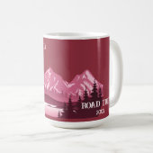 Mug Sunset vintage Red Mountain Lake (Devant droit)