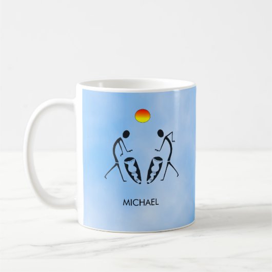Mug Sunshine and African Drumming iPhone / coque ipad (Gauche)