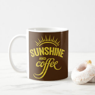 Mug Sunshine Et Café Vintage Soleil Rétro Sunshine