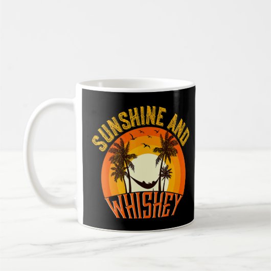 Mug Sunshine Et Whiskey Beach Été Bourbon Shot Gla (Gauche)
