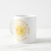 Mug Sunshine merci professeur moderne élégant (Devant gauche)