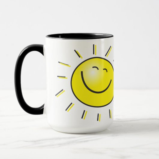 Mug Sunshine Personnalisé De 15 oz Créé Par Zazz_i (Gauche)
