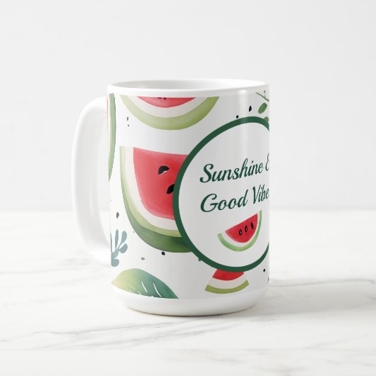 Mug Sunshine & Watermelon (Devant gauche)