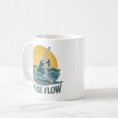 Mug SUP Sunrise Flow Paddleboard Yoga | Retro Graphic (Devant gauche)