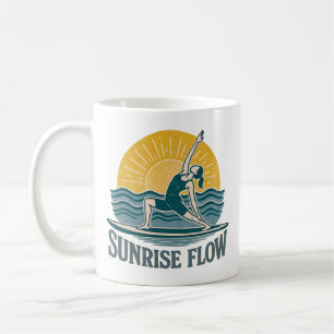 Mug SUP Sunrise Flow Yoga sur Planche à Pagaie   Graph