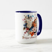 Mug Super Âme Naturelle : Jardin des Papillons (Devant droit)