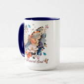 Mug Super Âme Naturelle : Jardin des Papillons (Devant gauche)