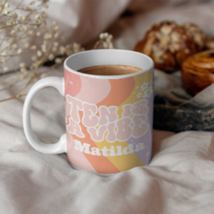 Mug super arc-en-ciel dix est un cool de marguerite ré