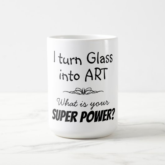 Mug Super Artiste en Verre (Centre)