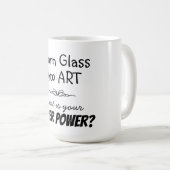 Mug Super Artiste en Verre (Devant droit)
