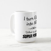 Mug Super Artiste en Verre (Devant gauche)