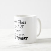Mug Super Artiste en Verre (Devant droit)