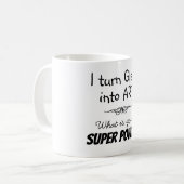 Mug Super Artiste en Verre (Devant gauche)