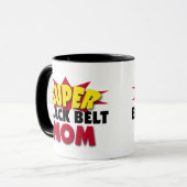 Mug Super Black Belt Maman (Devant gauche)
