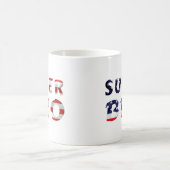 Mug Super Bro et le drapeau américain (Centre)