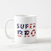 Mug Super Bro et le drapeau américain (Gauche)