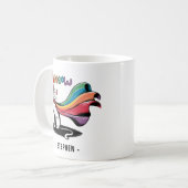 Mug Super Cat Meeeow - Rainbow Cape Pride Cat (Devant gauche)