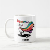 Mug Super Cat Meeeow - Rainbow Cape Pride Cat (Gauche)