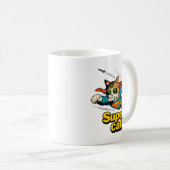 Mug Super Chat Volant avec Poisson (Devant droit)