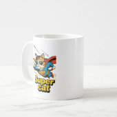 Mug Super Chat Volant avec Poisson (Devant gauche)