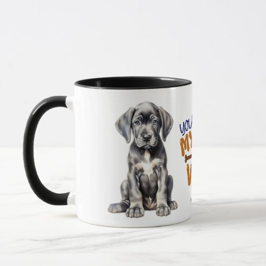 Mug Super Chiot Dane Vous Faites Mon Wag De Queue (Gauche)