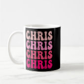 Mug Super Chris Prénom D I Love Chris Tee - shirts Mèm (Gauche)