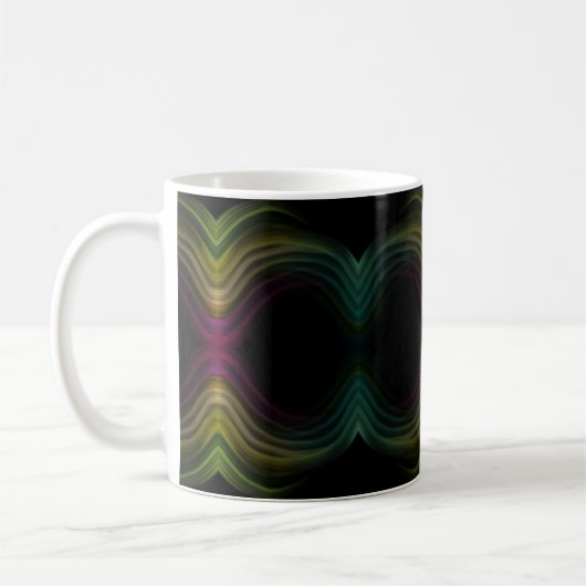 Mug Super coloré Motif psychédélique Abstrait Art (Gauche)