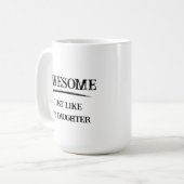 Mug Super Comme Fille (Devant gauche)