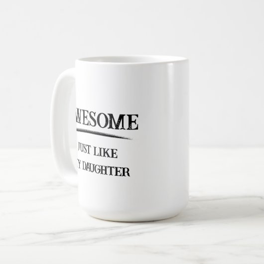 Mug Super Comme Fille (Devant gauche)