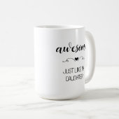 Mug Super Comme Fille Mère (Devant droit)