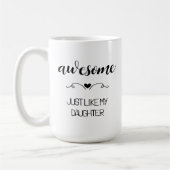 Mug Super Comme Fille Mère (Gauche)