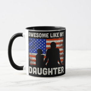 Mug SUPER COMME MA FILLE Blague drôle pour la fête des