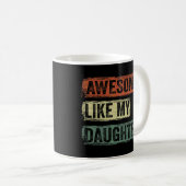 Mug Super Comme Ma Fille Fête des pères (Devant droit)