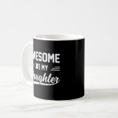 Mug Super Comme Ma Fille Papa Pères (Devant gauche)