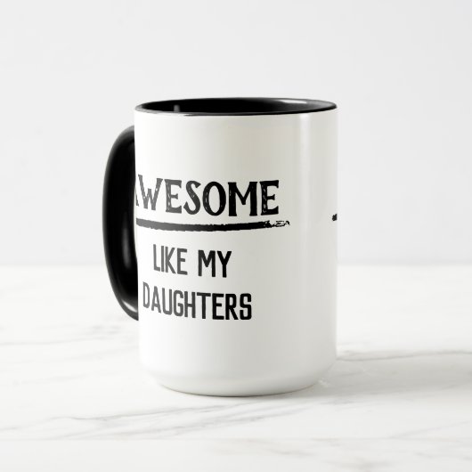 Mug Super Comme Mes Filles (Devant gauche)