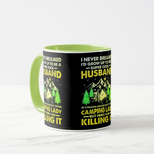 Mug Super Cool Mari de Camping Lady Funny Camper (Devant gauche)