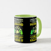 Mug Super Cool Mari de Camping Lady Funny Camper (Devant droit)
