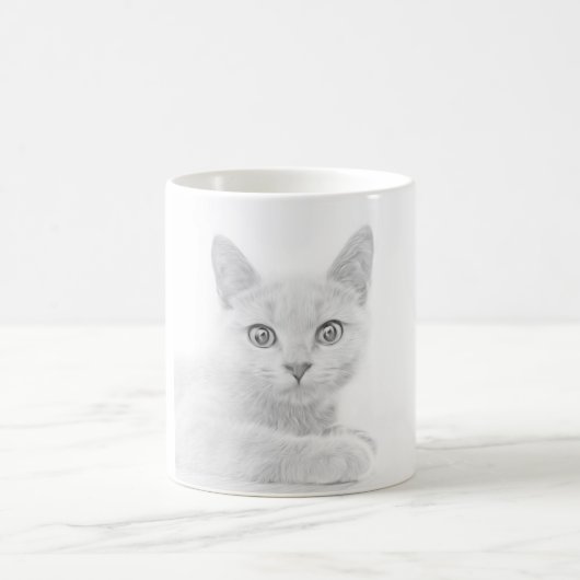 Mug SUPER CUTE Kitten Portrait Photographie (Centre)
