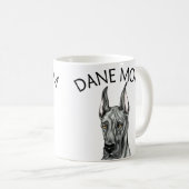 Mug Super Dane Maman Black (Devant droit)