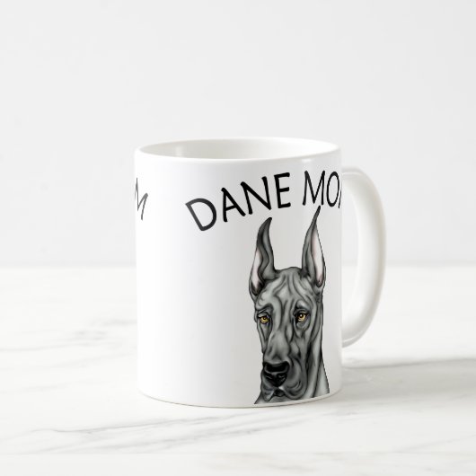 Mug Super Dane Maman Black (Devant droit)