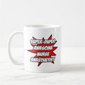 Mug Super Duper Infirmière géniale Anesthésiste (Gauche)