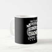 Mug Super Économie Enseignant drôle Cadeau (Devant gauche)