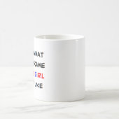 Mug super fille à rouleaux (Centre)