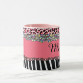 Mug Super fille rose Parties scintillant Empreinte de  (Centre)
