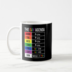 Mug Super Gay Agenda Fierté Drapeau Lgbtq Inspiration 