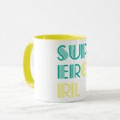 Mug Super girl Green and Yellow (Devant gauche)